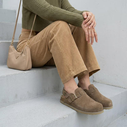Brooklyn Suede Slingback Clogs for Women