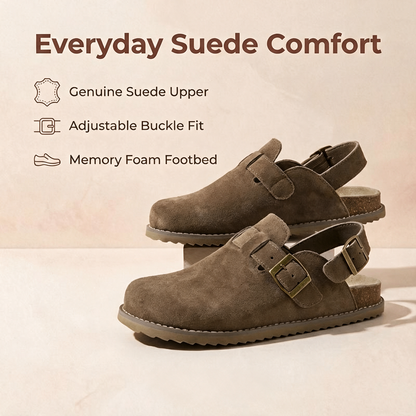Brooklyn Suede Slingback Clogs for Women