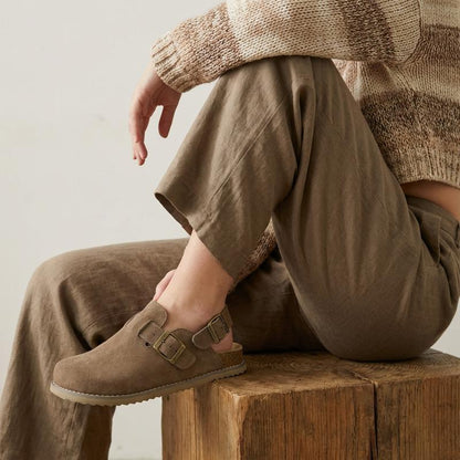 Brooklyn Suede Slingback Clogs for Women